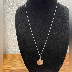 925 Sterling Silver Pendant Necklace.  Chain is approximately 24” length.